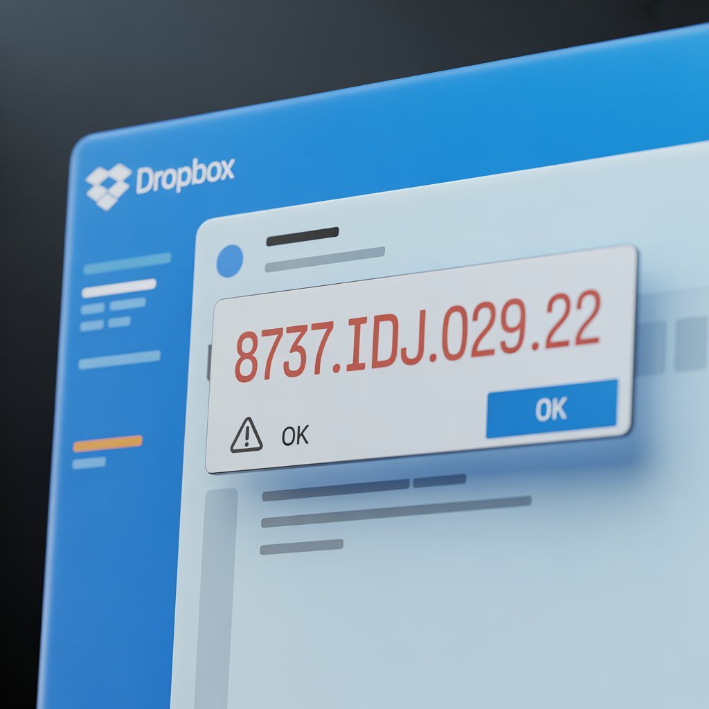 How to Fix Errorcode Dropbox 8737.idj.029.22 Once and for All